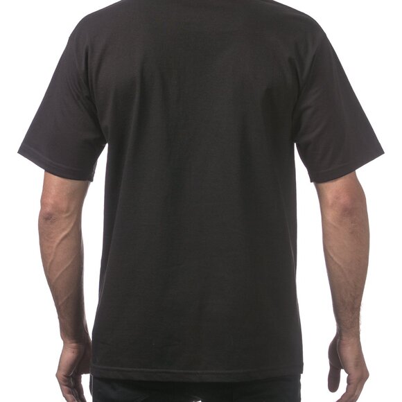 Pro Club Men's Heavyweight Cotton Short Sleeve Crew Neck T-Shirt - Picture 3 of 5